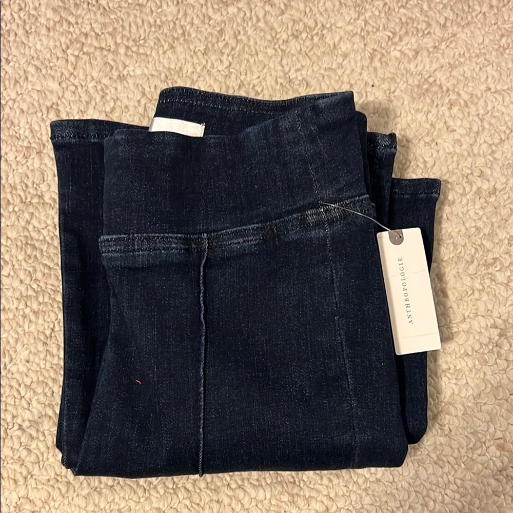 Frame Jetset crop mini bootcut Dark Denim Jeans 0